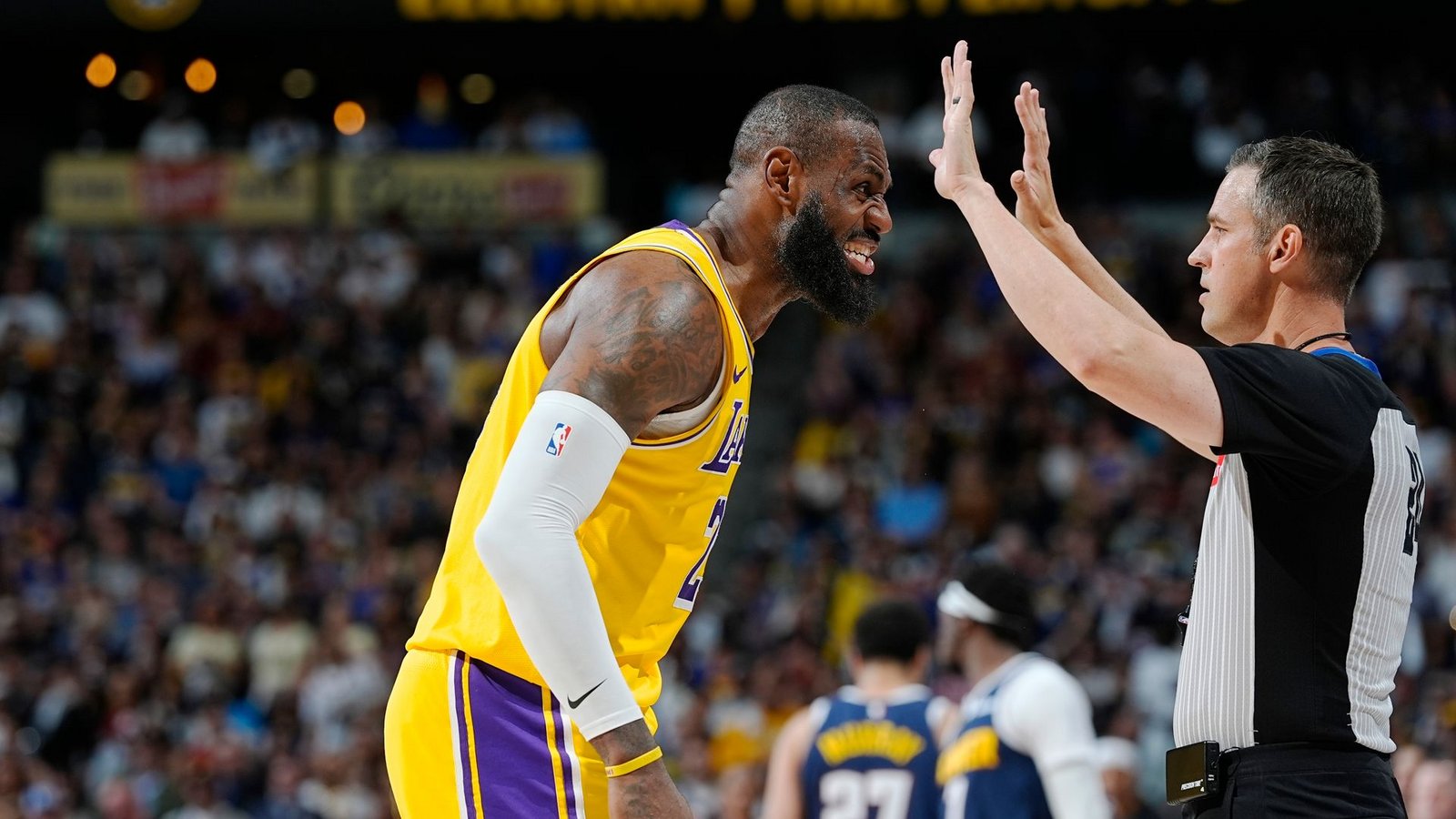 NBA-Superstar LeBron James ist mit den Los Angeles Lakers in den Playoffs gescheitert.Foto: David Zalubowski/AP/dpa