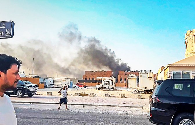 Am Dienstagnachmittag schlugen mehrere Raketen in ein Haus in der katarischen Hauptstadt Doha ein.<span class='image-autor'>Foto: AFP</span>