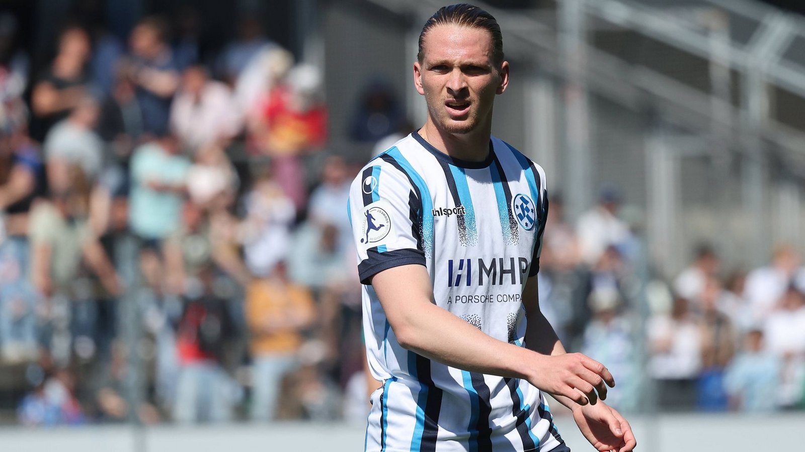 Marlon Faß und die Blauen hoffen auf einen Sieg gegen Balingen.Foto: IMAGO/Pressefoto Baumann Marlon Faß und die Blauen hoffen auf einen Sieg gegen Balingen.Foto: IMAGO/Pressefoto Baumann