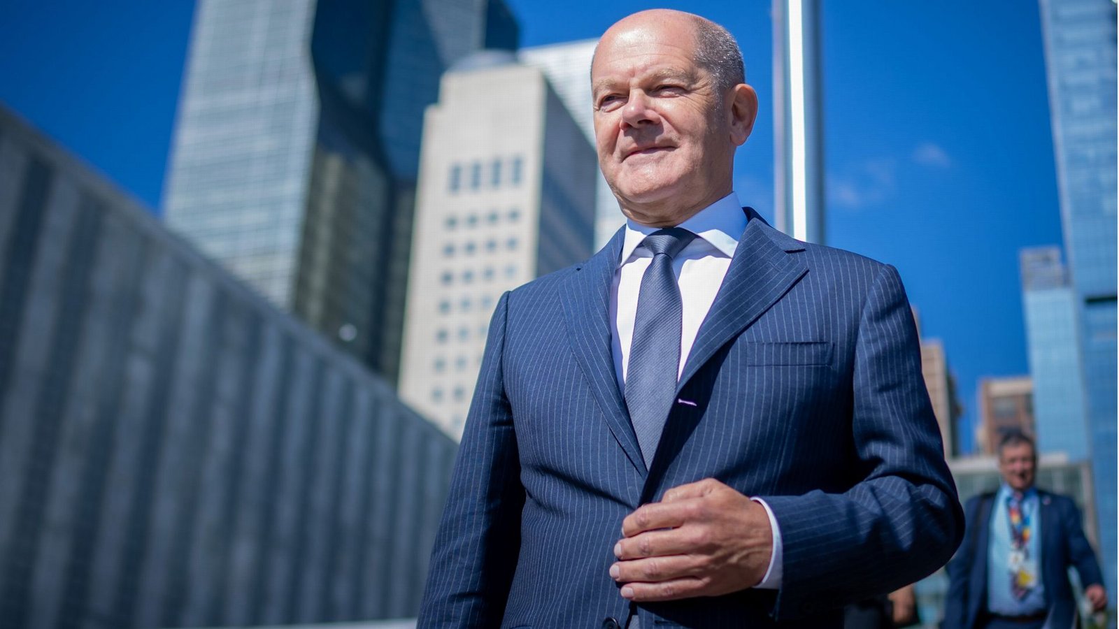 Während Brandenburg wählte, weilte Olaf Scholz in New York.Foto: dpa/Michael Kappeler Während Brandenburg wählte, weilte Olaf Scholz in New York.Foto: dpa/Michael Kappeler