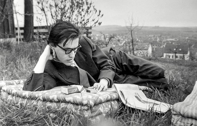 Der junge Peter Härtling um das Jahr 1957 auf dem Säer in   Nürtingen<span class='image-autor'>Foto: privat</span>