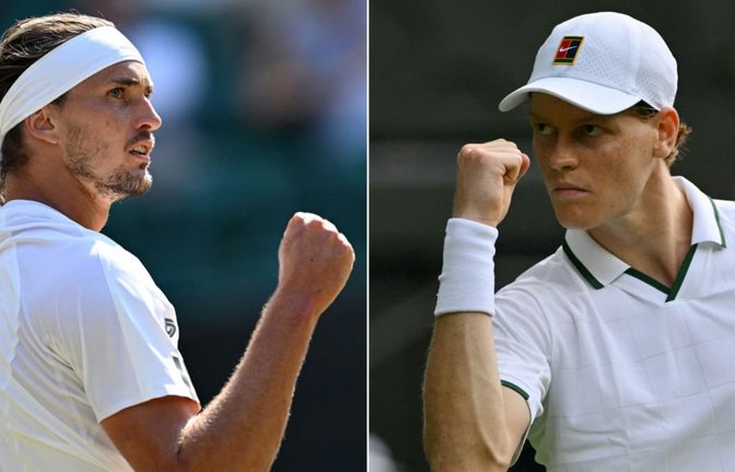 Alexander Zverev trifft im Finale bei Wimbledon 2026 auf Jannik Sinner.<span class='image-autor'>KIRILL KUDRYAVTSEV/afp</span>