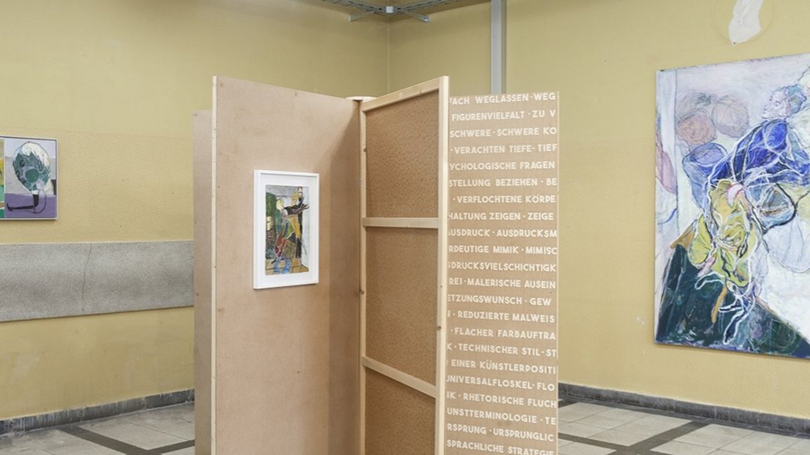 Malerei trifft auf Gedicht: die Ausstellung in Pforzheim. Foto: Czech