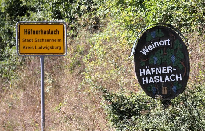 Idyllischer Ortseingang von Häfnerhaslach.