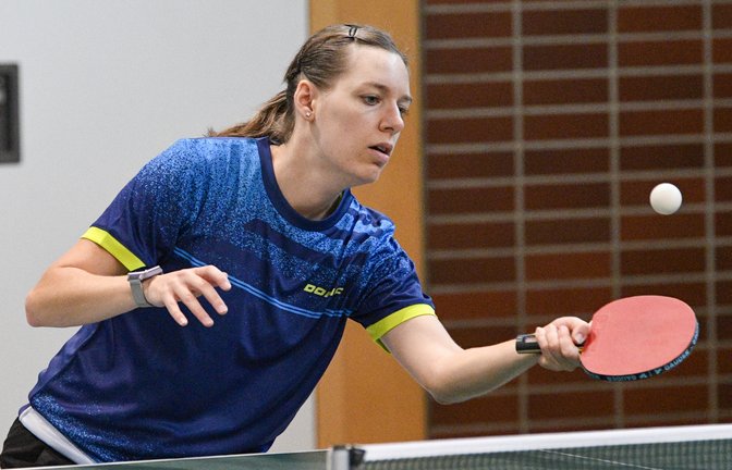 Daniela Schlag setzt sich mit dem TSV Aurich im Heimspiel gegen den TSV Heimsheim mit 9:6 durch. <span class='image-autor'>Foto: Archiv/Leitner</span>