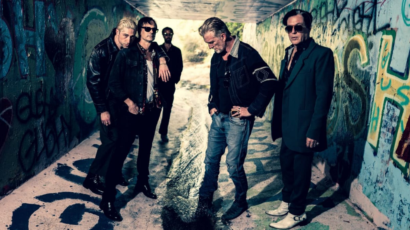 Queens of the Stone Age rund um Bandgründer und Frontmann Josh Homme (zweiter von rechts) zeigen sich auf dem neuen Album „Perfecth“ von ihrer ruhigen Seite.Andreas Neumann Queens of the Stone Age rund um Bandgründer und Frontmann Josh Homme (zweiter von rechts) zeigen sich auf dem neuen Album „Perfecth“ von ihrer ruhigen Seite.Andreas Neumann
