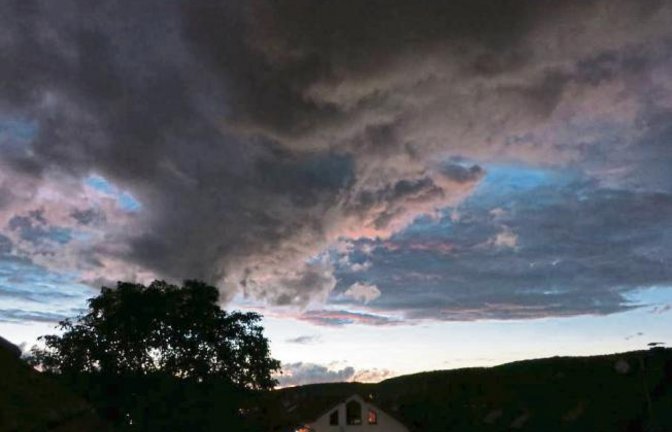 Abendhimmel über Ensingen. Foto: Hilgers