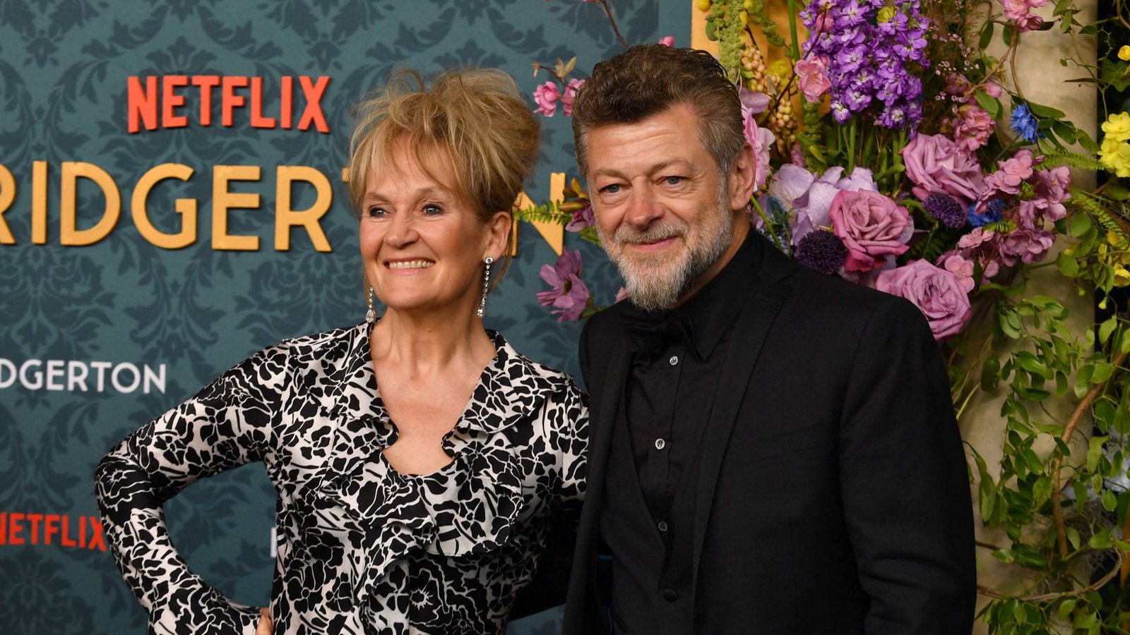 Die britische Schauspieler Lorraine Ashbourne brachte ihren Ehemann Andy Serkis mit.Foto: AFP/ANDREA RENAULT Die britische Schauspieler Lorraine Ashbourne brachte ihren Ehemann Andy Serkis mit.Foto: AFP/ANDREA RENAULT