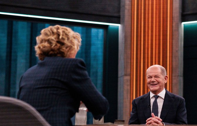 Bundeskanzler Olaf Scholz spricht im TV-Interview unter anderem über die Terminierung der Vertrauensfrage.<span class='image-autor'>Foto: dpa/Carsten Koall</span>