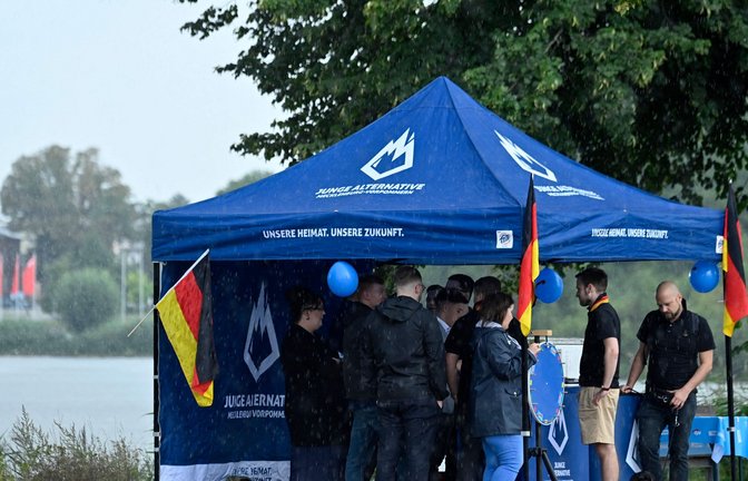 Die Junge Alternative gilt als „gesichert extremistische Bestrebung“.<span class='image-autor'>Foto: AFP/JOHN MACDOUGALL</span>