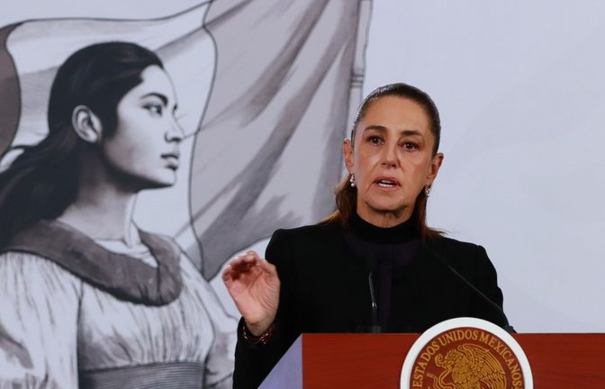 Mexikos Präsidentin Claudia Sheinbaum weist Angriffe der USA auf die „nationale Souveränität“ ihres Landes zurück.<span class='image-autor'>Foto: Carlos Santiago/dpa-Bildfunk</span>