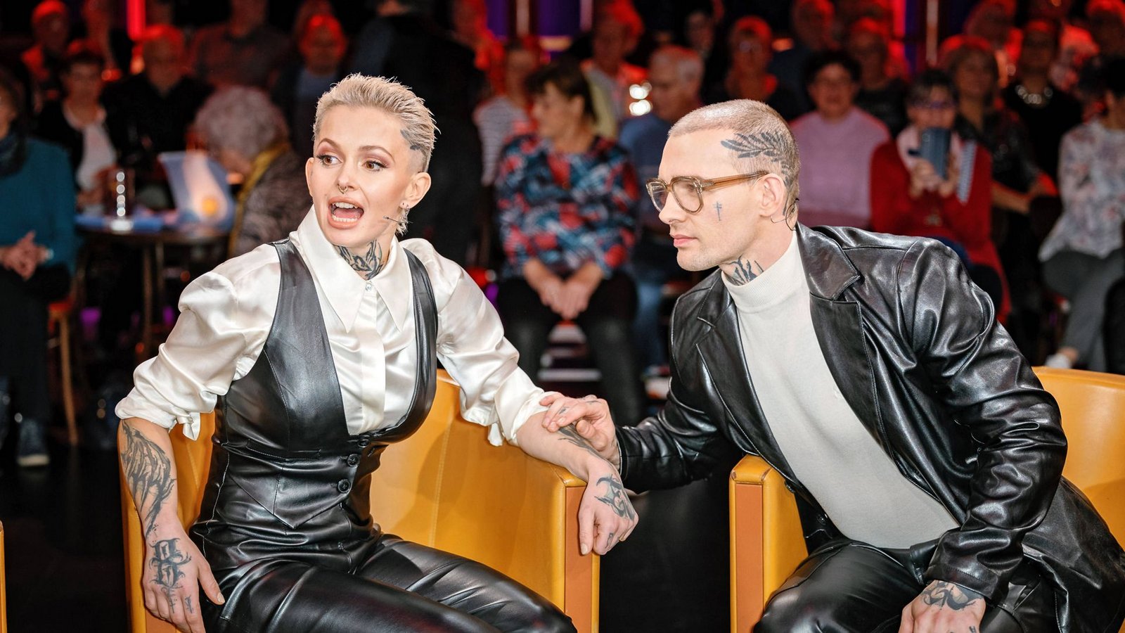Edith und Eric Stehfest in der Talkshow „Riverboat“.Foto: IMAGO/STAR-MEDIA/IMAGO/STAR-MEDIA Edith und Eric Stehfest in der Talkshow „Riverboat“.Foto: IMAGO/STAR-MEDIA/IMAGO/STAR-MEDIA