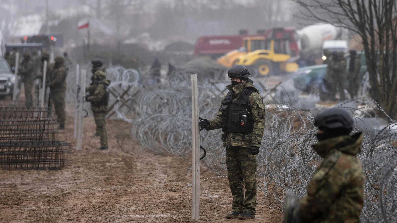Seit 2021 ist die Lage an der Grenze zu Belarus immer wieder angespannt.Foto: AFP/WOJTEK RADWANSKI Seit 2021 ist die Lage an der Grenze zu Belarus immer wieder angespannt.Foto: AFP/WOJTEK RADWANSKI