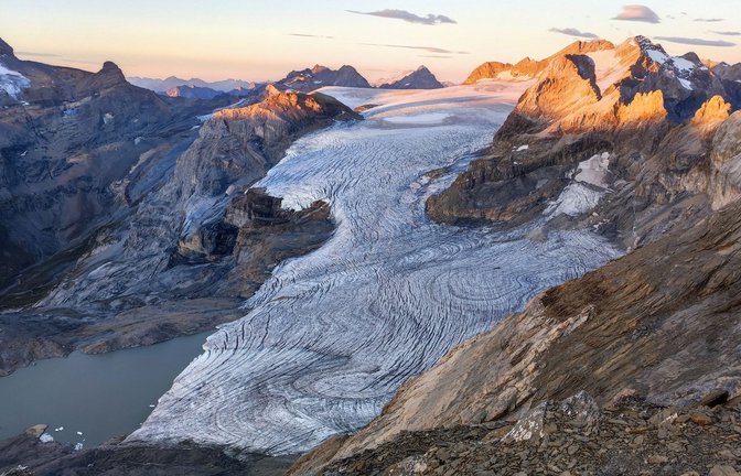 Der Gletscher Claridenfirn im Schweizer Kanton Glarus.<span class='image-autor'>Foto: Matthias Huss/Glamos Gletschermessnetz/Akademie der Naturwissenschaften Schweiz (SCNAT)/dpa</span>
