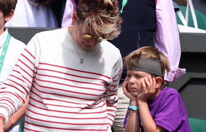 Novak Djokovics Sohn Stefan sitzt in Wimbledon öfter im Publikum, wenn sein Vater spielt.<span class='image-autor'>Foto: IMAGO/Action Plus/IMAGO/Shaun Brooks</span>