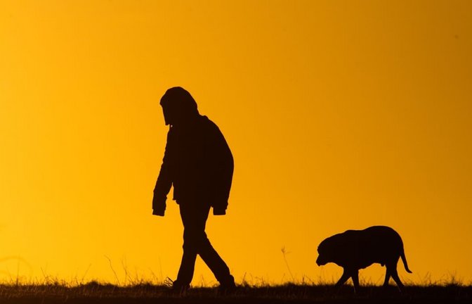 Eine junge Spaziergängerin war am Montagabend bei Bad Waldsee mit ihrem Hund unterwegs, als sie von drei Männern angegriffen worden sein soll. Die Polizei ermittelt und bittet um Hinweise.<span class='image-autor'>Julian Stratenschulte/dpa</span>