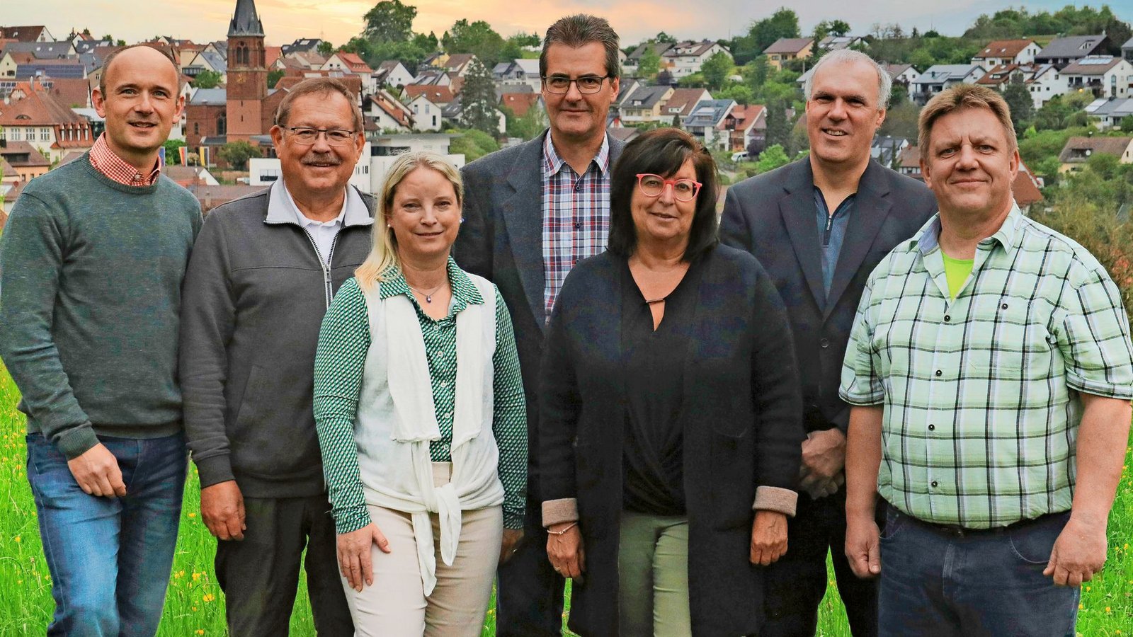 Diese sieben Kandidatinnen und Kandidaten wollen in den GemeinderatFoto: Michael Zotz Diese sieben Kandidatinnen und Kandidaten wollen in den GemeinderatFoto: Michael Zotz