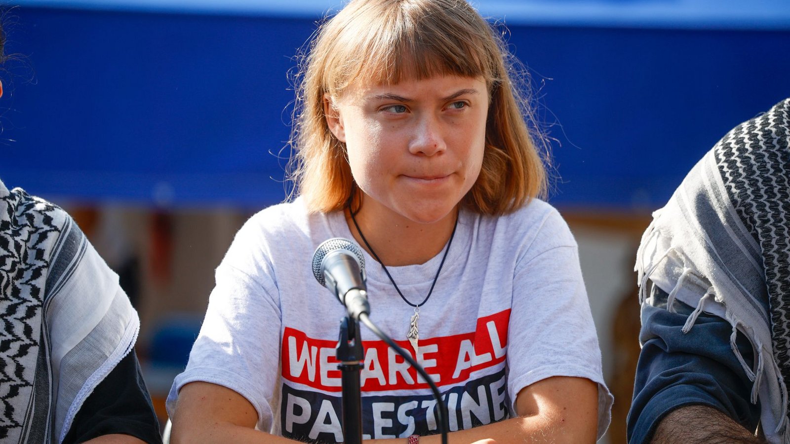 Eine Hilfsflotte mit Greta Thunberg an Bord ist auf dem Weg nach Gaza.Foto: Kike Rincón/EUROPA PRESS/dpa/Kike Rincón