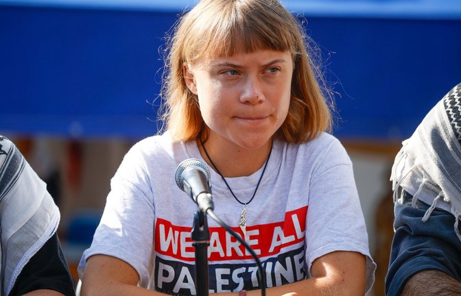 Eine Hilfsflotte mit Greta Thunberg an Bord ist auf dem Weg nach Gaza.<span class='image-autor'>Foto: Kike Rincón/EUROPA PRESS/dpa/Kike Rincón</span>