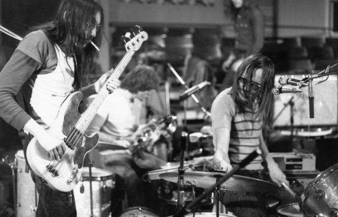 Die Krautrock-Band Embryo bei einem Auftritt, Anfang 1970er Jahre.<span class='image-autor'>Imago/United Archives</span>