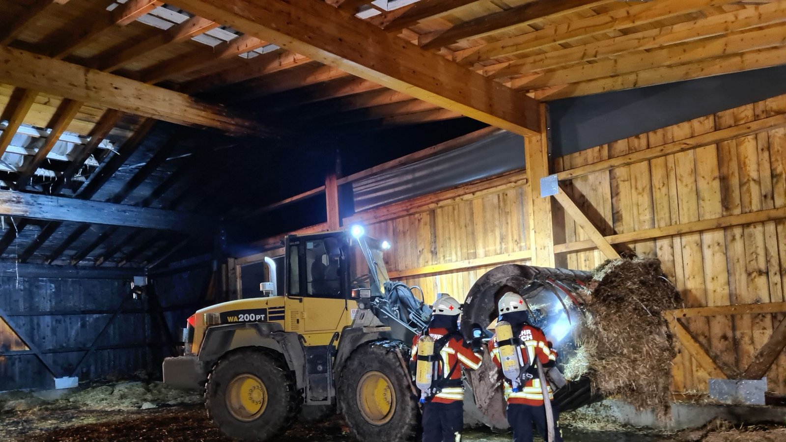 Die Feuerwehr brachte den Brand schnell unter Kontrolle.Foto: Freiwillige Feuerwehr Stockach Die Feuerwehr brachte den Brand schnell unter Kontrolle.Foto: Freiwillige Feuerwehr Stockach