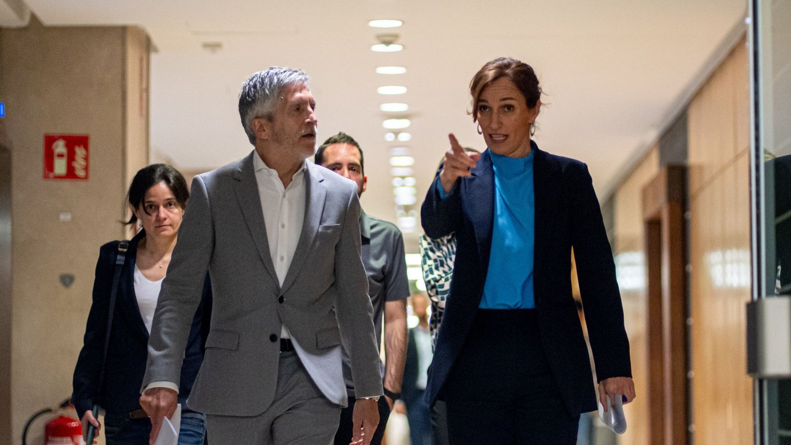 Spaniens Gesundheitsministerin García und Innenminister Grande-Marlaska sind im Krisenmanagement gefragt.Foto: Gabriel Luengas/EUROPA PRESS/dpa Spaniens Gesundheitsministerin García und Innenminister Grande-Marlaska sind im Krisenmanagement gefragt.Foto: Gabriel Luengas/EUROPA PRESS/dpa
