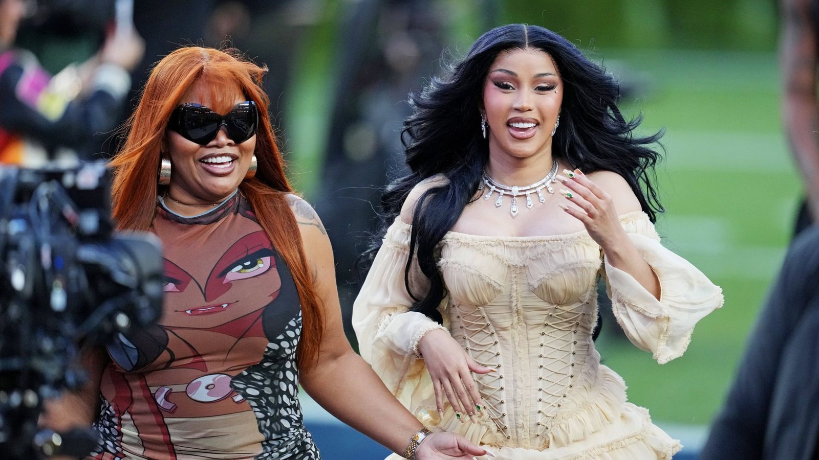 Rapperin Cardi B war ebenfalls Teil der HalbzeitshowFoto: IMAGO/Imagn Images