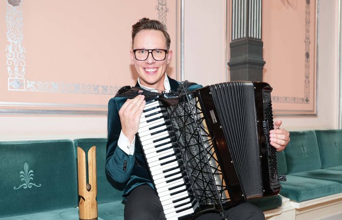 Der Akkoreonist Martynas Levickis<span class='image-autor'>Foto: imago/BREUEL-BILD</span>