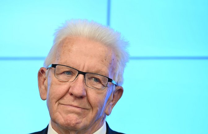 Winfried Kretschmann (Bündnis 90/Die Grünen) während seiner letzten Landespressekonferenz.<span class='image-autor'>Foto: Katharina Kausche/dpa/Katharina Kausche</span>