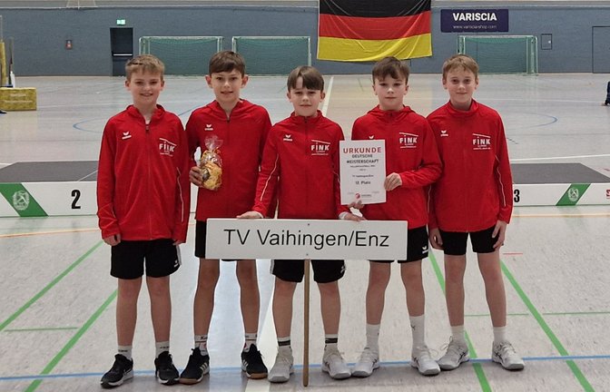 Vaihinger DM-Teilnehmer (von links): Benjamin Hess, Oskar Fritz, Marlon Reuter, Toni Rueß und Jannis Harsch. <span class='image-autor'>Foto: privat</span>