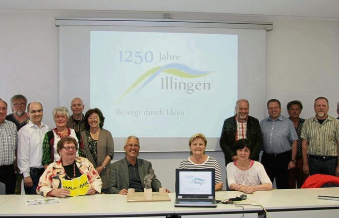 Der Arbeitskreis Jubiläum präsentiert das Logo und Motto des Jubiläumsjahres. Foto: Rücker