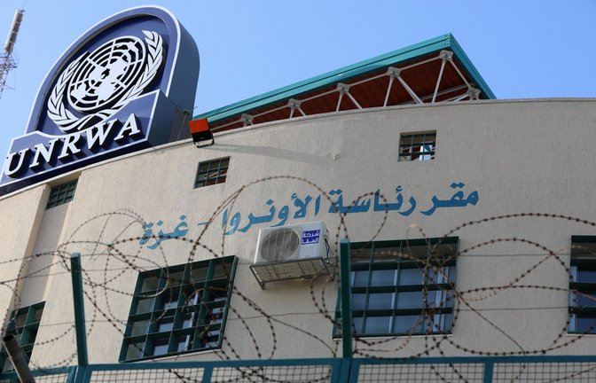 Das Hauptquartier der United Nations Relief and Works Agency (UNRWA) in Gaza (Archivbild).<span class='image-autor'>Foto: dpa/Ashraf Amra</span>