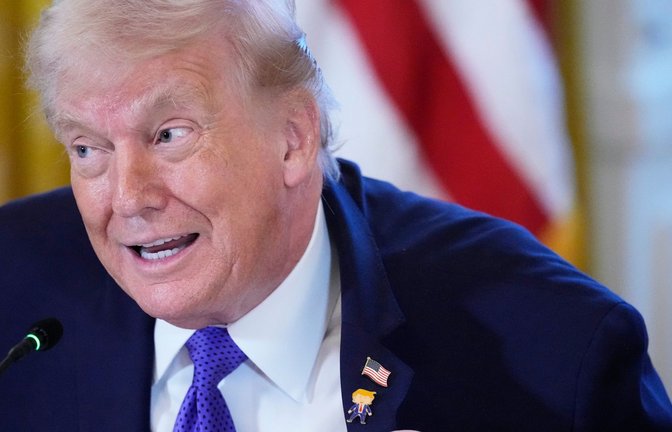 Donald Trump erwägt nach Angaben des Weißen Hauses weiterhin eine Militärintervention im Iran (Archiv).<span class='image-autor'>Foto: Alex Brandon/AP/dpa/Alex Brandon</span>