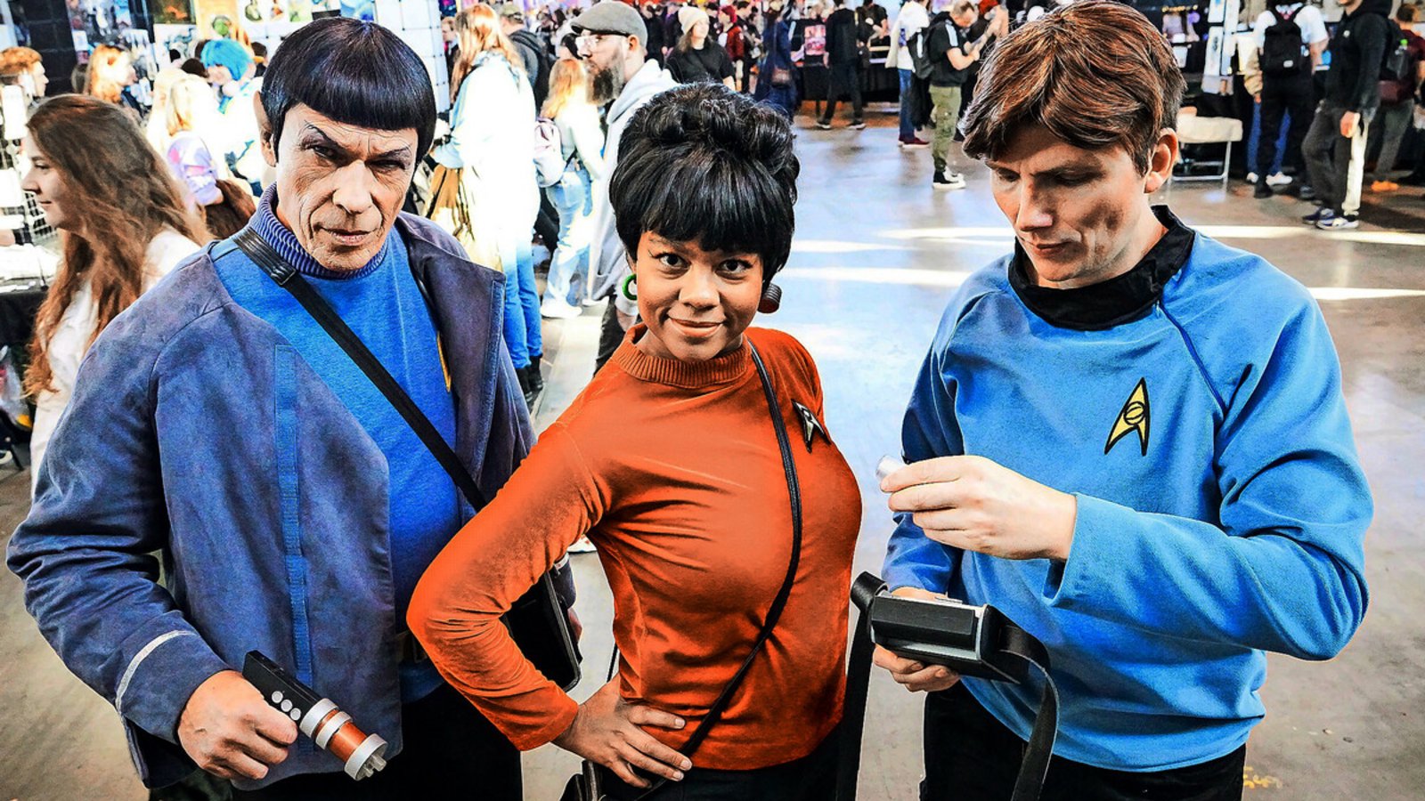 Sogenannte Cosplayer aus fast jedem fiktiven Universum – wie hier Mr. Spock (links) aus Star Trek – waren auf der Comic Con unterwegs.Foto: /Lichtgut/Ferdinando Iannone Sogenannte Cosplayer aus fast jedem fiktiven Universum – wie hier Mr. Spock (links) aus Star Trek – waren auf der Comic Con unterwegs.Foto: /Lichtgut/Ferdinando Iannone