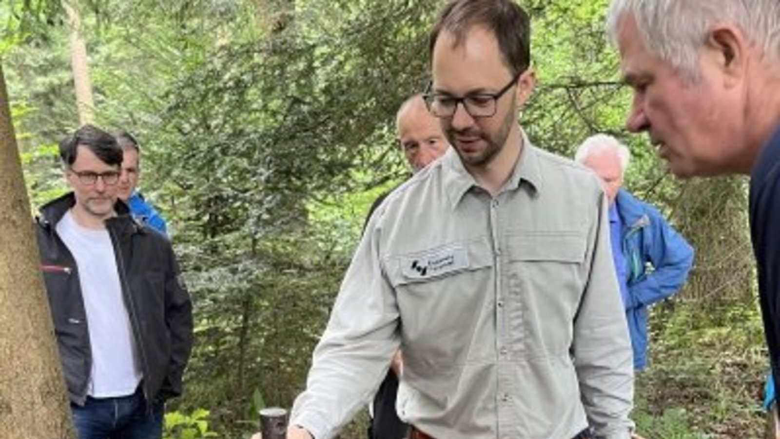 Probenahme mit Bohrstock. Foto: LE