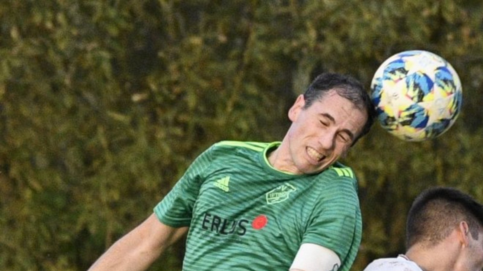 Benjamin Rapp (links) ist nicht nur mit dem Ball am Fuß stark. Foto: Leitner