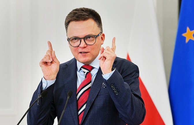 Szymon Holownia könnte es bis zum Staatspräsidenten bringen.<span class='image-autor'>Foto: imago//Damian Burzykowski</span>