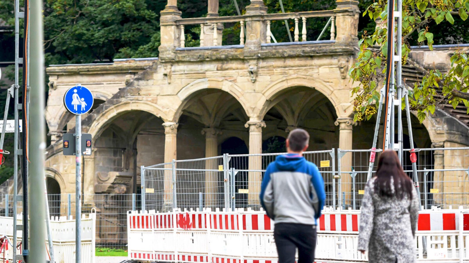 Die Baustelle im Schlossgarten zieht sich vor der Lusthausruine hin.Foto: Lichtgut/Max Kovalenko Die Baustelle im Schlossgarten zieht sich vor der Lusthausruine hin.Foto: Lichtgut/Max Kovalenko