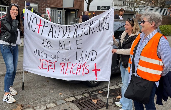 Protestaktion in Stuttgart gegen die Schließung von 18 Notfallpraxen in Baden-Württemberg<span class='image-autor'>Foto: /Hartmann</span>