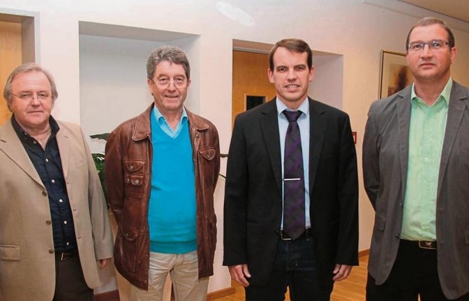 Die vier Ortsvorsteher aus dem Kirbachtal wurden wiedergewählt (von links): Alfred Xander (Hohenhaslach), Reiner Weiß (Ochsenbach), Holger Springer (Häfnerhaslach) und Volker Pertler (Spielberg).  Foto: Elsässer