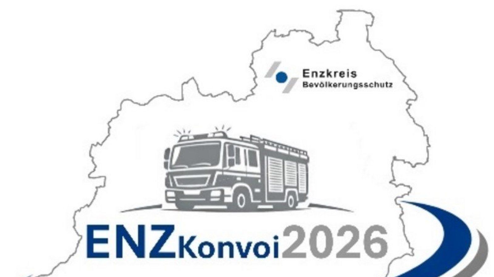 Der Enz-Konvoi startet unter Blaulicht am 9. Mai. Grafik: LE