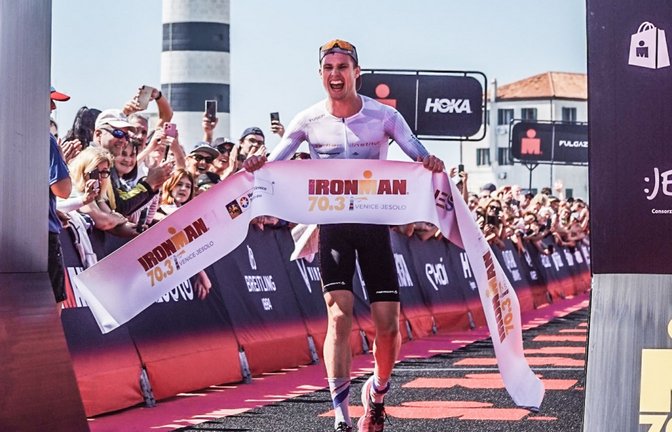 Julian Großkopf beim Zieleinlauf. <span class='image-autor'>Foto: privat</span>