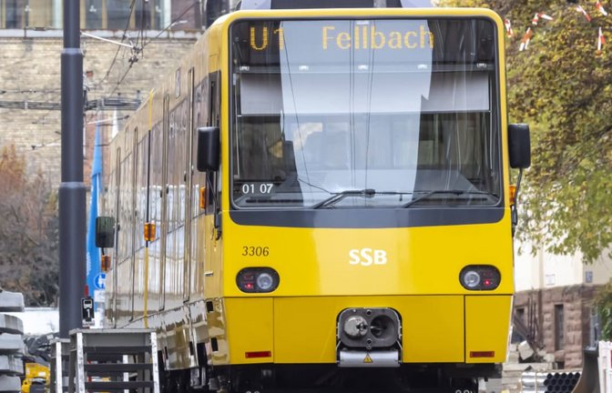 Aktuell kommt es zu einer Unterbrechung des Betriebs der Stadtbahnlinie U1 im Streckenabschnitt zwischen Rotebühlplatz und Heslach Vogelrain (Symbolfoto).<span class='image-autor'>IMAGO/Arnulf Hettrich</span>