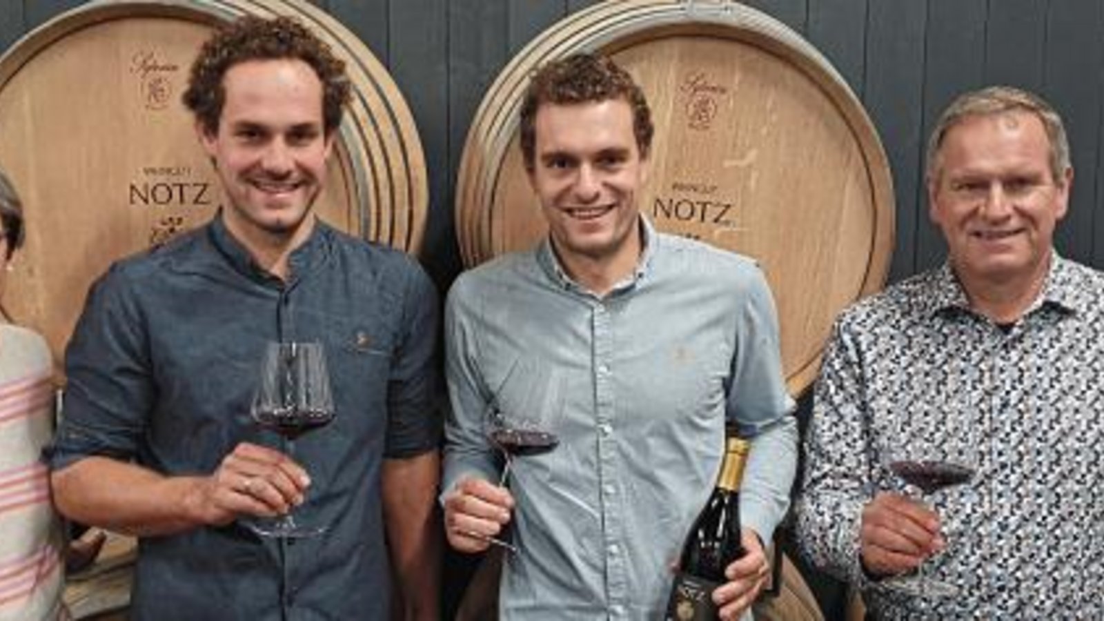 Andrea, Julian, Philipp und Martin Notz (von links).  Foto: p