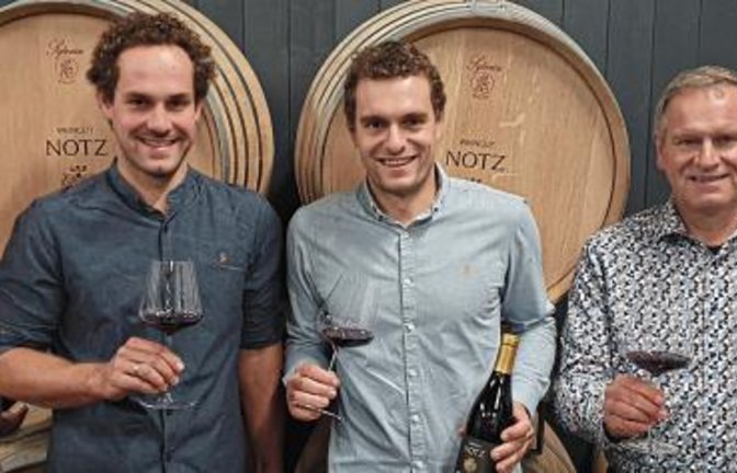 Andrea, Julian, Philipp und Martin Notz (von links).  Foto: p