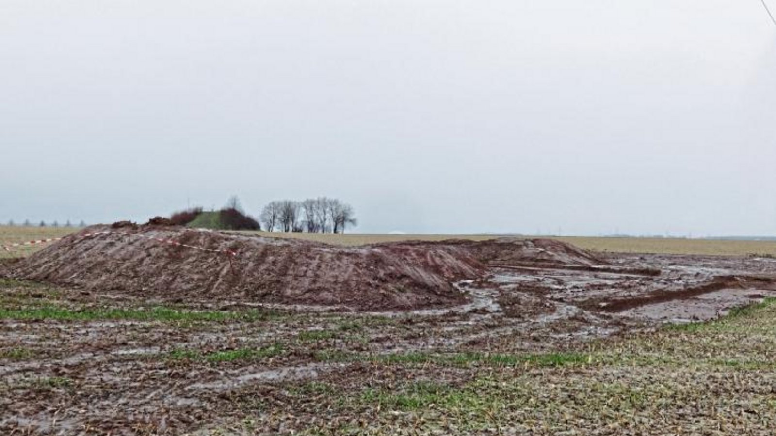 Auf dem Areal beim Egartenhof suchen Archäologen derzeit nach Überresten von Gräbern aus dem Frühmittelalter – bislang aber ohne Erfolg.  Foto: Terranets BW