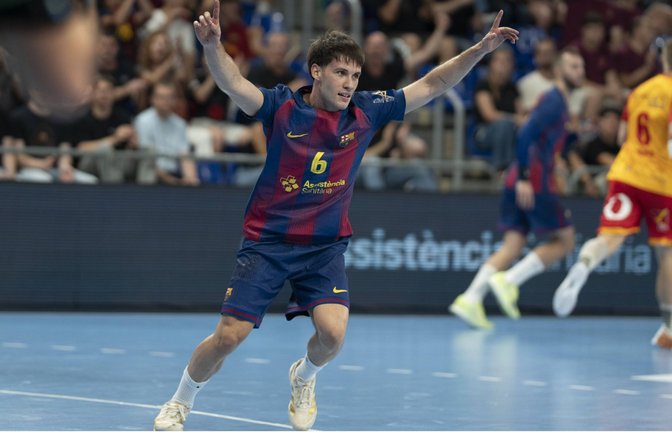 Linksaußen Dani Fernandez startet beim FC Barcelona voll durch.<span class='image-autor'>Foto: imago/NurPhoto</span>