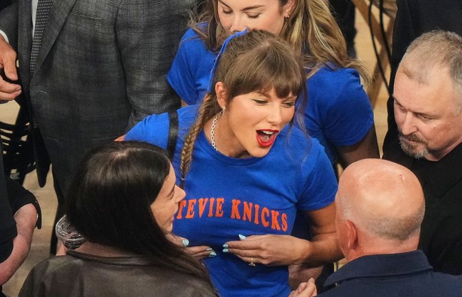 Taylor Swift war im Madison Square Garden dabei.<span class='image-autor'>Foto: Frank Franklin II/AP/dpa</span>