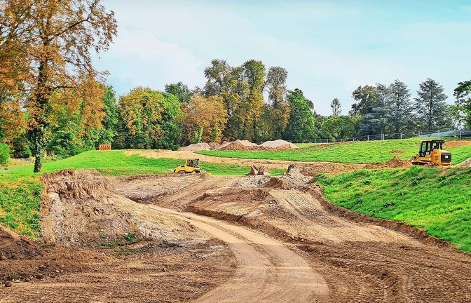 Das Gelände rund um die Villa Berg wird neu gestaltet.<span class='image-autor'>Foto: Sebastian Steegmüller</span>