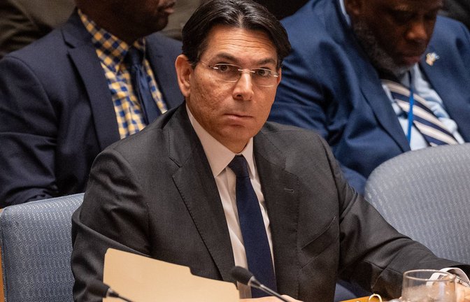Israels UN-Botschafter Danny Danon. Die Vereinten Nationen haben Israel offenbar auf eine „schwarze Liste“ zu sexueller Gewalt in Konflikten gesetzt.<span class='image-autor'>Foto: IMAGO/Pacific Press Agency/IMAGO/Lev Radin</span>